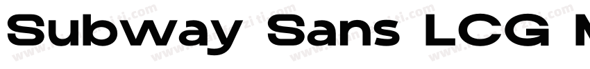 Subway Sans LCG Medium字体转换